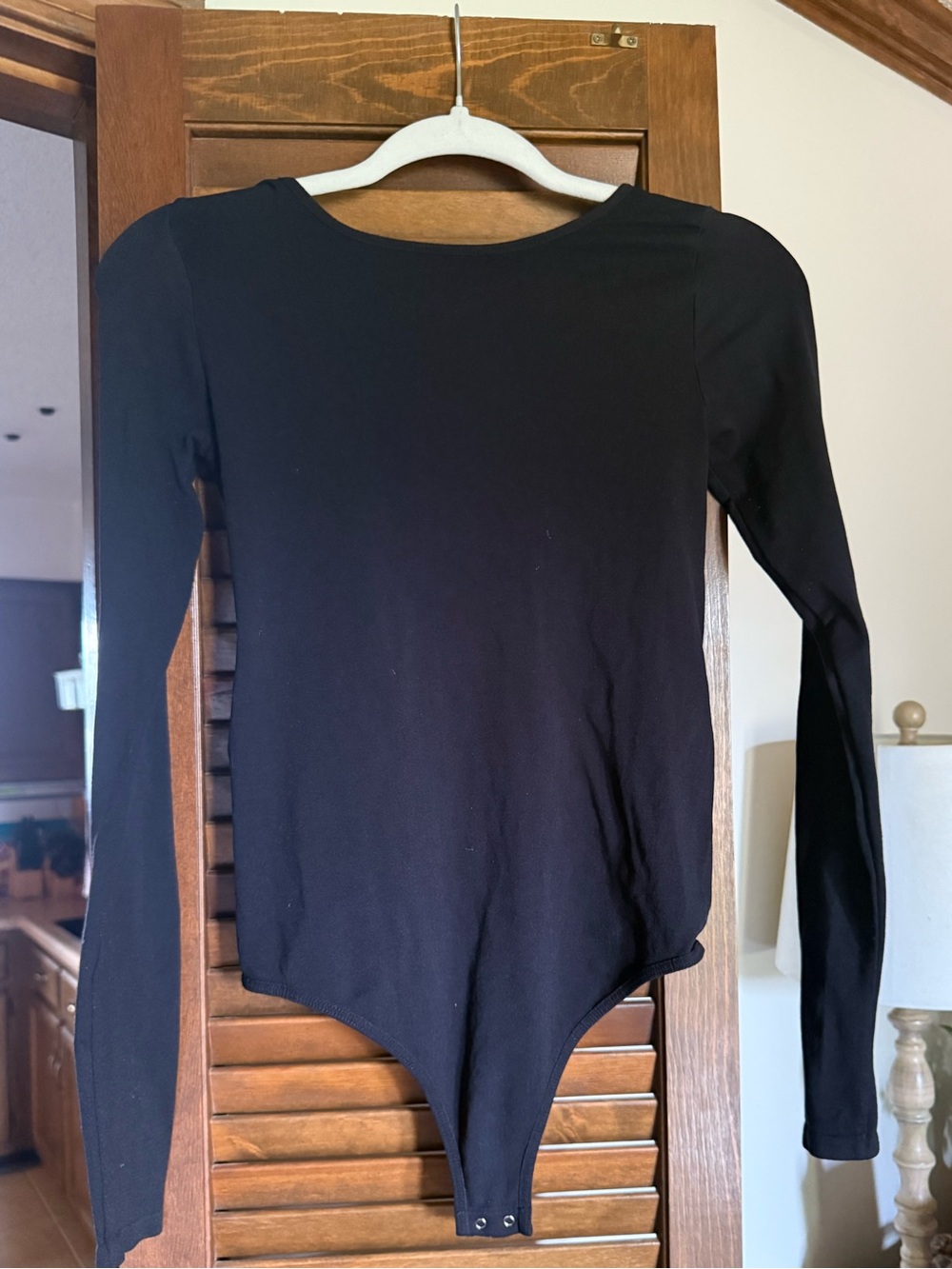 Free People FP intimately XS/S black stretchy thong bodysuit EUC